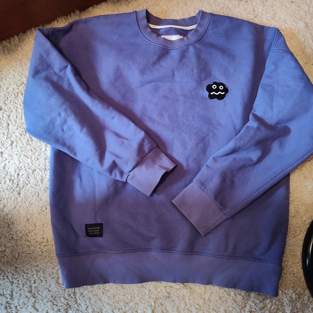 Groundwork Urban Grunge Korean Purple Crewneck Sweatshirt Cloudman Unisex